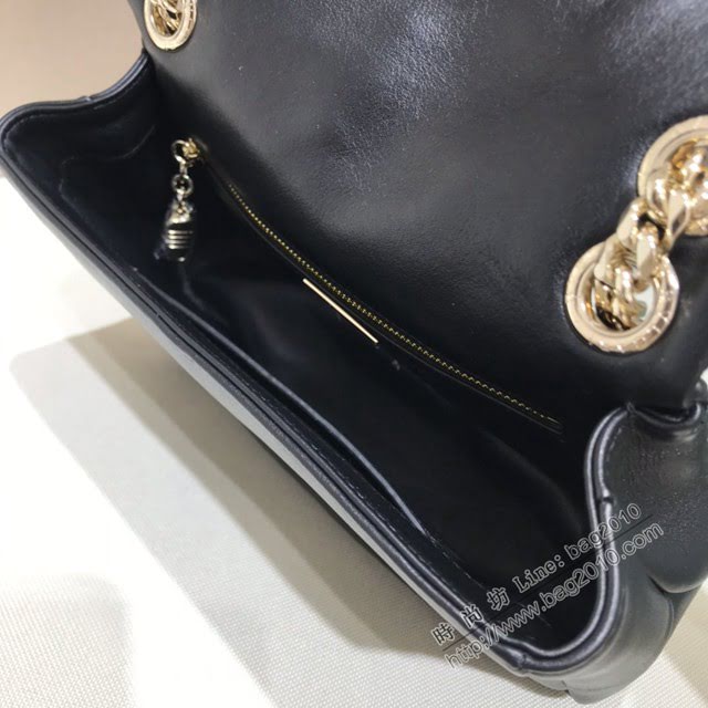 Bvlgari女包 寶格麗2020新款 幾何形狀牛皮鏈條單肩斜挎女包 古力娜紮同款 287993  fyd1566